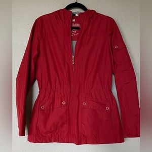 Red Hooded Raincoat